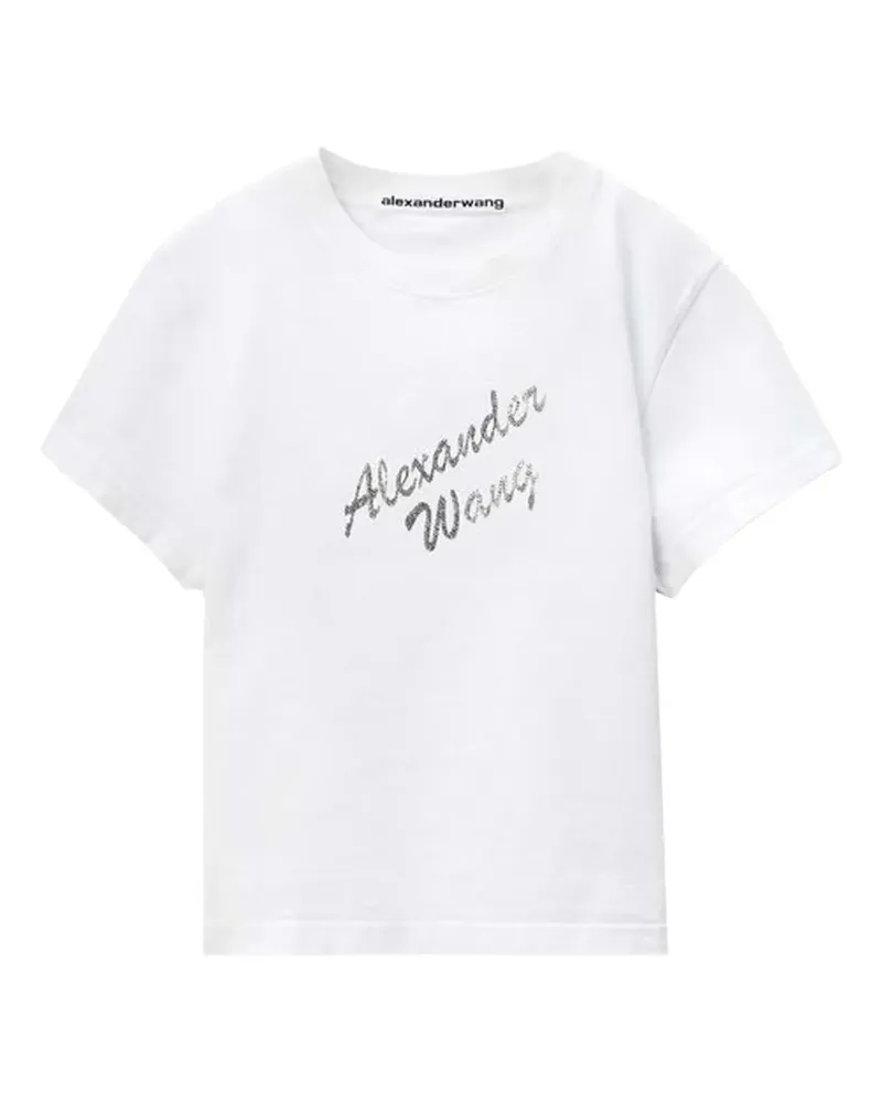 Alexander Wang Shrunken T-Shirt - Weiß Weiß
