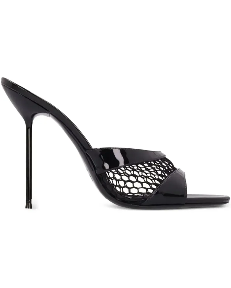 Paris Texas Lidia Mules aus Mesh - Schwarz Schwarz