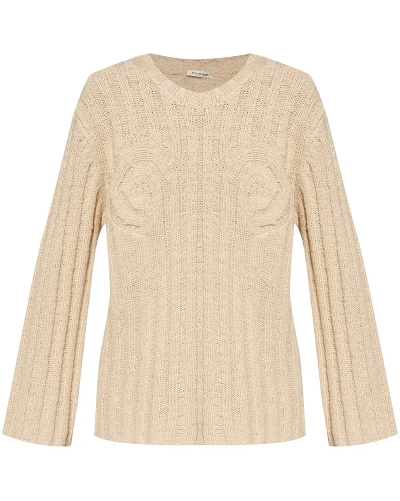 By Malene Birger Gerippter Cirra Strickpullover Nude