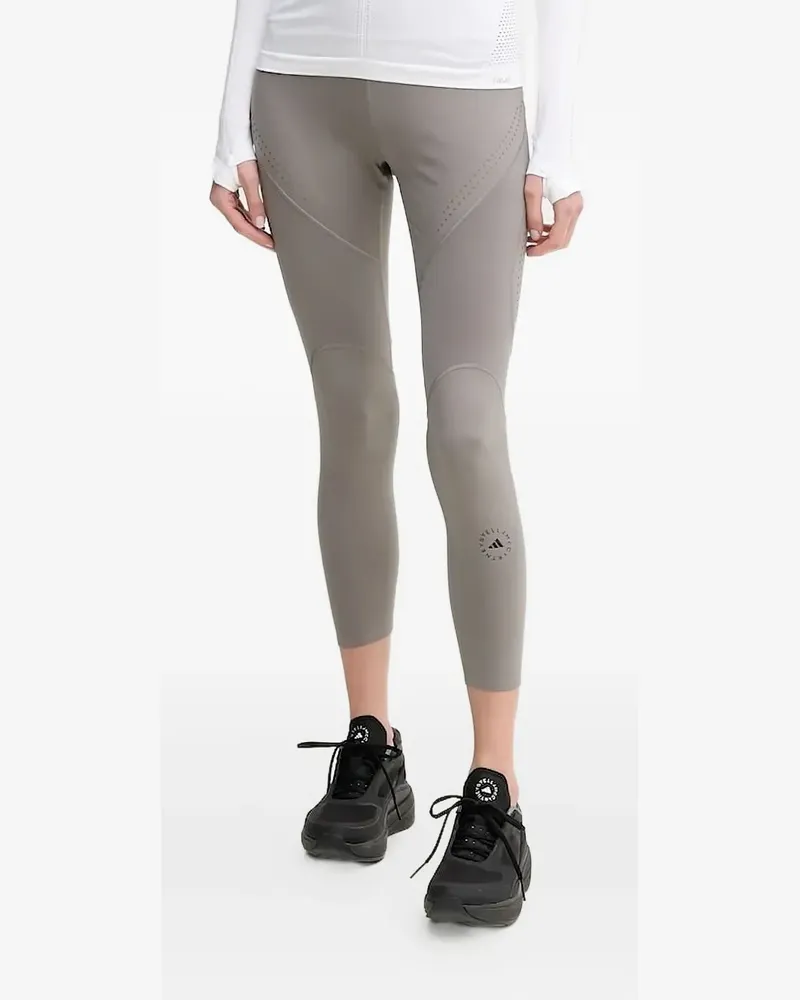 adidas Cropped-Leggings mit Logo-Detail - Grau Grau
