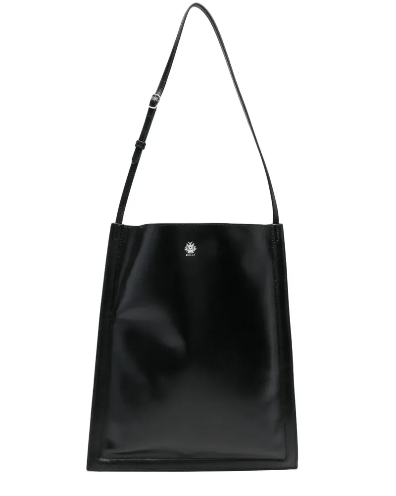 Bally Schultertasche aus Leder - Schwarz Schwarz
