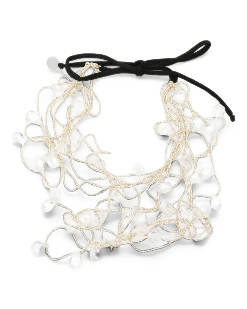 Maria Calderara beaded multi-strand necklace - Silber Silber