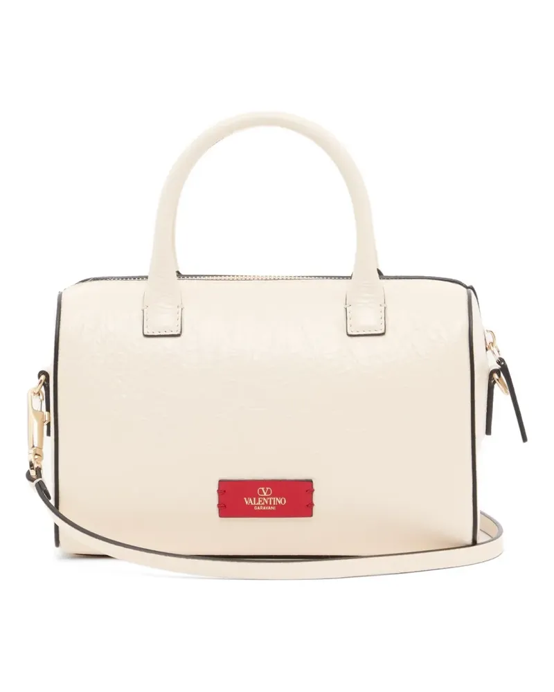 Valentino Garavani VLogo Walk Handtasche aus Nappaleder - Weiß Weiß
