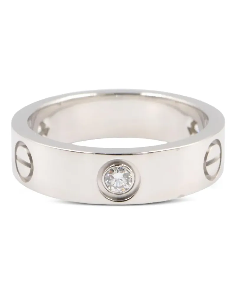Cartier 2010s Love Ring mit Diamant - Silber Silber