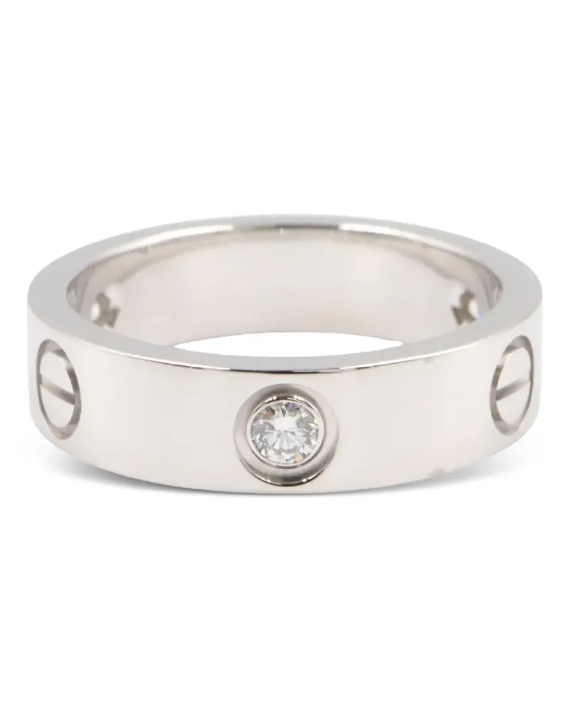 Cartier 2010s Love Ring mit Diamant - Silber Silber