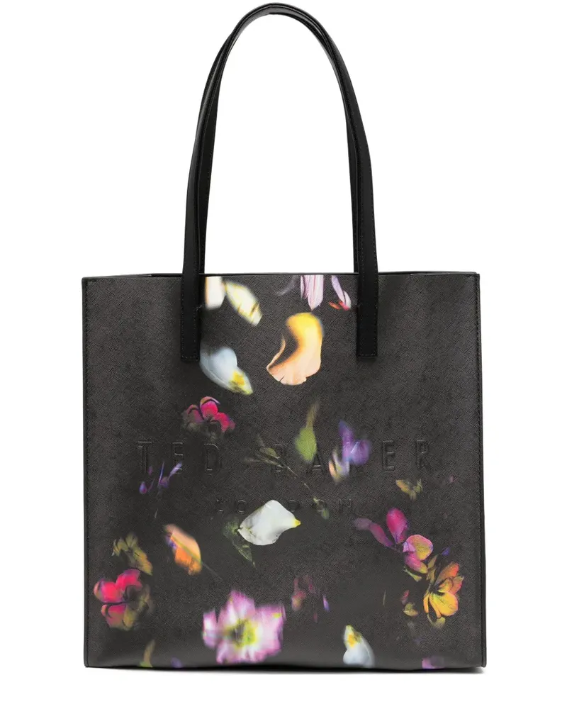 Ted Baker Shopper mit Blumen-Print - Schwarz Schwarz