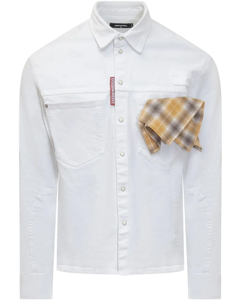 Dsquared2 Carpenter Hemd - Weiß Weiß