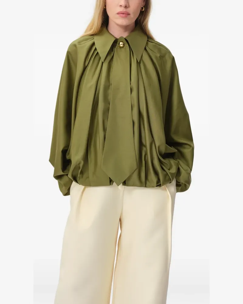 CONCEPTO Dawn tie-detail jacket - Grün Grün