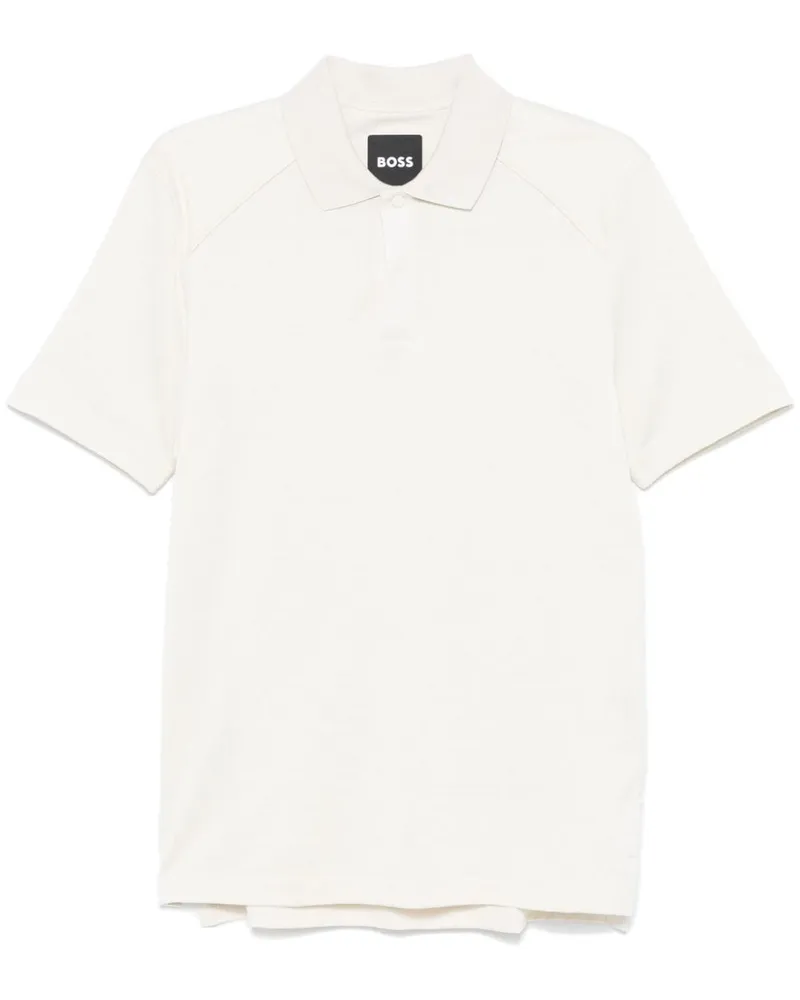 HUGO BOSS Poloshirt aus Ripstop - Nude Nude