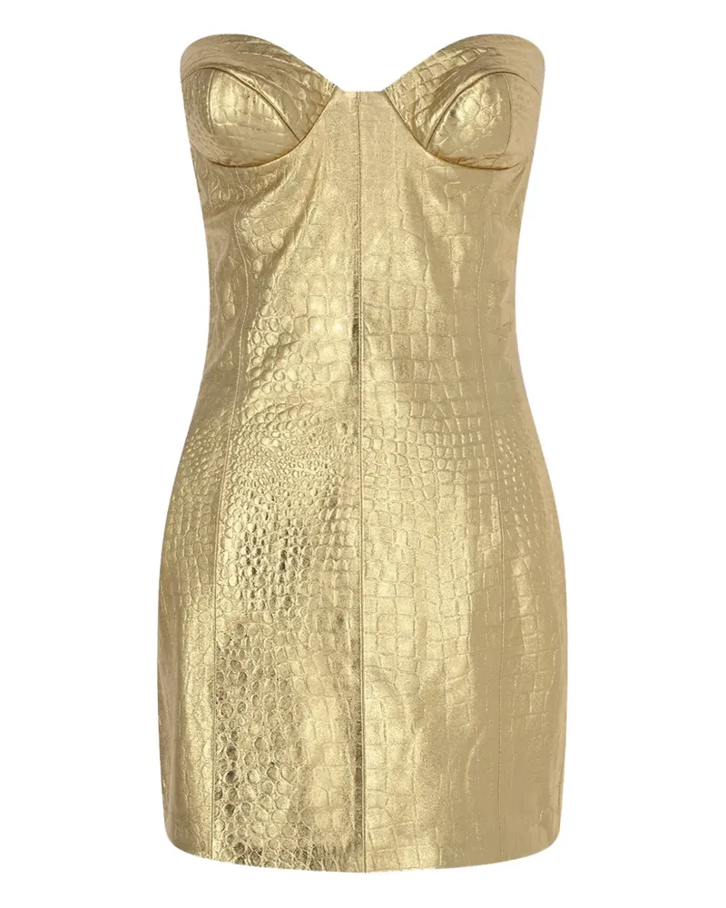 The New Arrivals Ilkyaz Ozel Rochelle Minikleid - Gold Gold