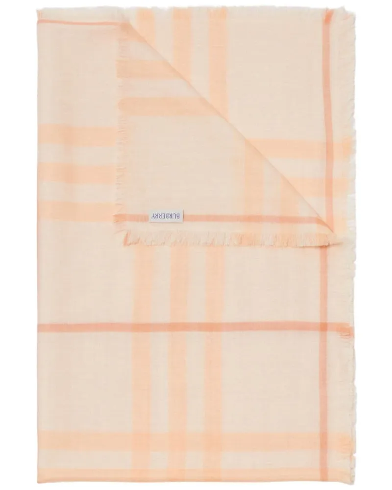 Burberry Wendbarer Schal mit Check - Rosa Rosa
