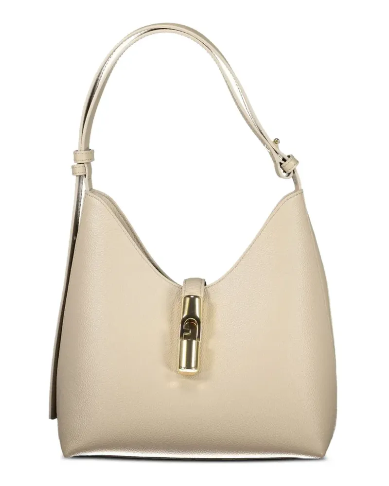 Furla small Goccia leather tote bag - Nude Nude