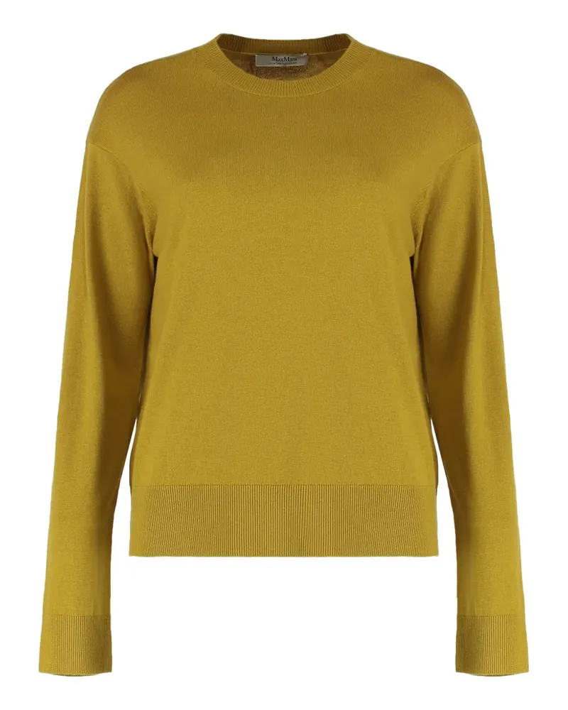 Max Mara Max Mara Top mit Ellenbogen-Patch - Gelb Gelb