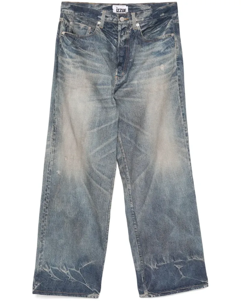 Izzue Jeans mit geradem Bein - Blau Blau