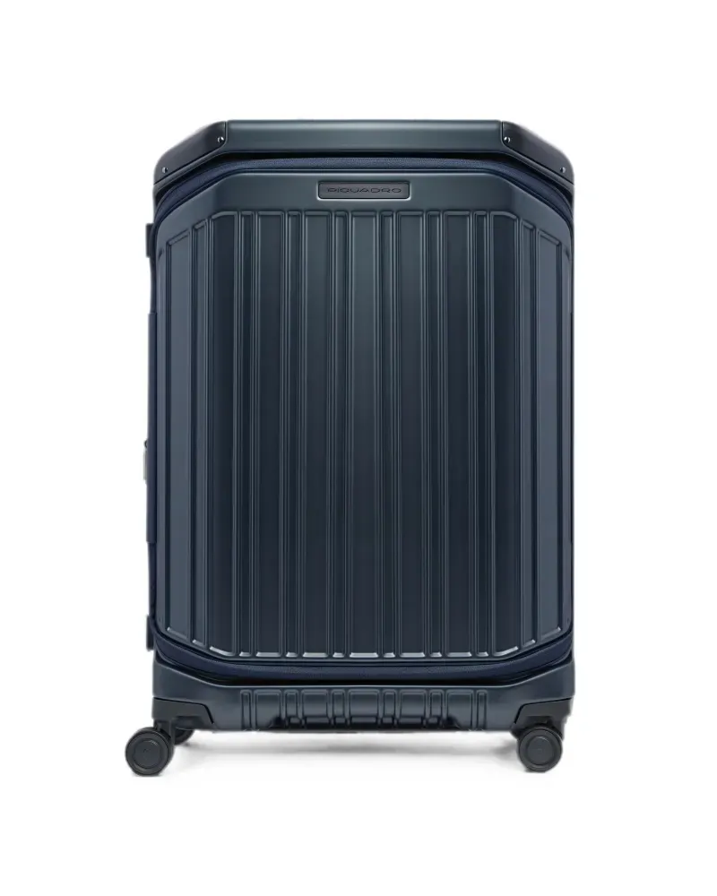 Piquadro medium expandable hardside suitcase - Blau Blau