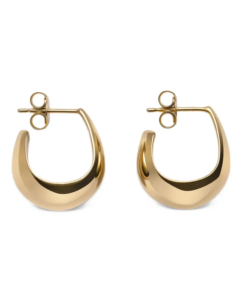 Christophe Lemaire Geschwungene Hängeohrringe - Gold Gold