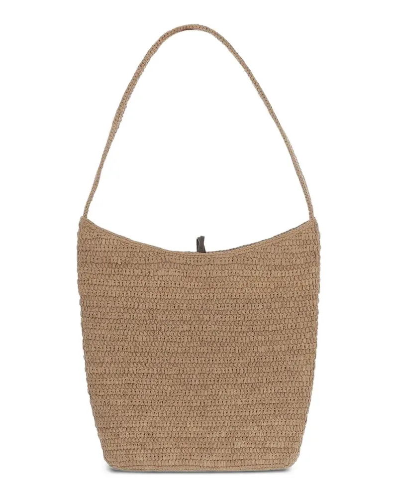 The Row Alma Schultertasche aus Raffia - Nude Nude