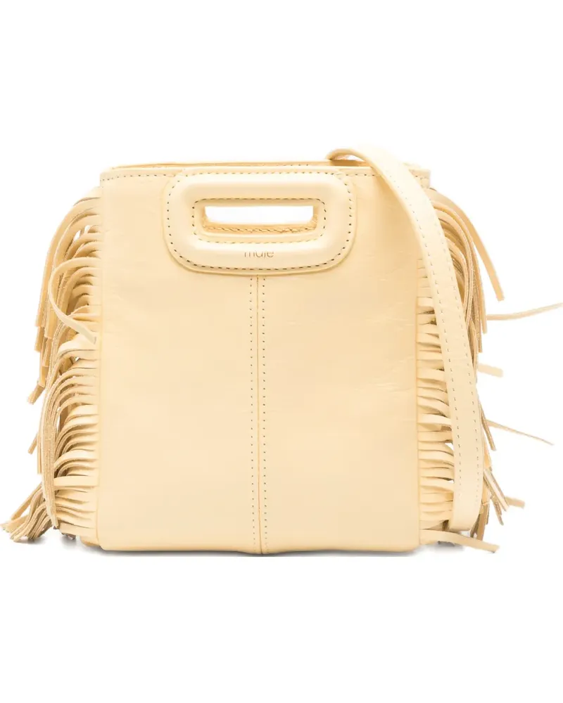 Maje M Mini-Tasche mit Fransen - Nude Nude