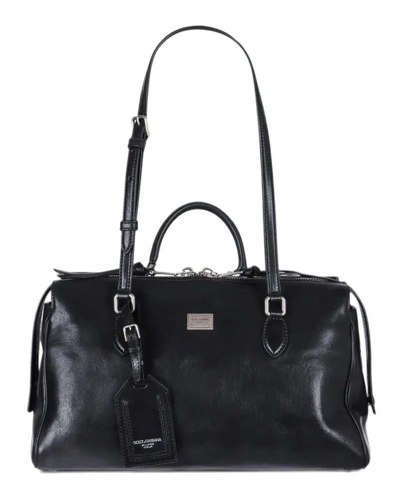 Dolce & Gabbana Vittoria leather tote bag - Schwarz Schwarz