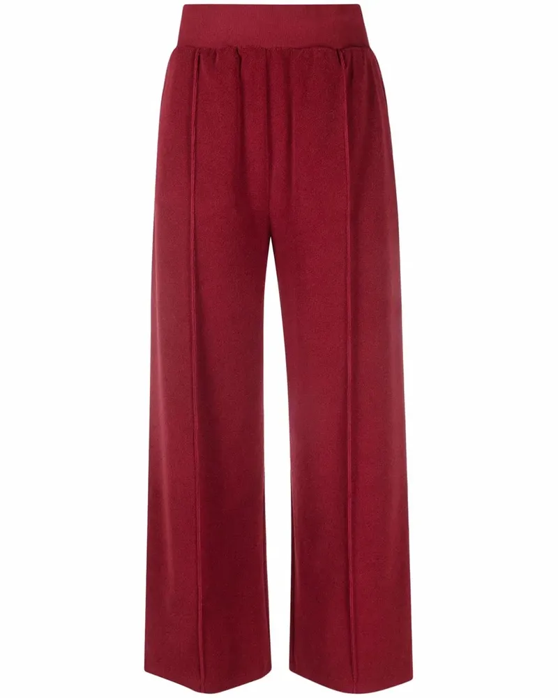 Kenzo Weite Hose aus Frottee Rot