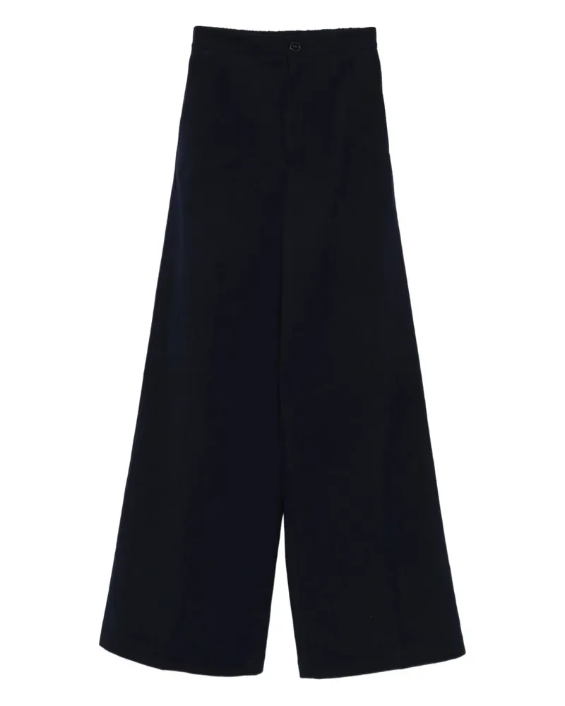 forte_forte Plissierte Hose - Blau Blau