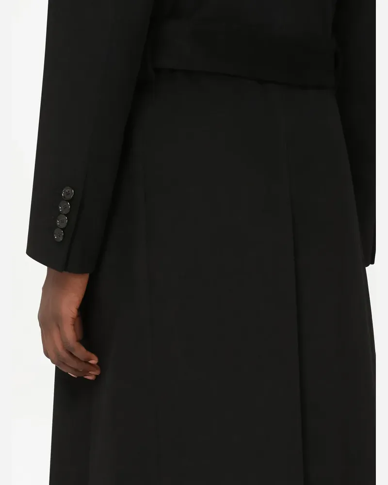 Dolce & Gabbana Doppelreihiger Kaschmirmantel - Schwarz Schwarz