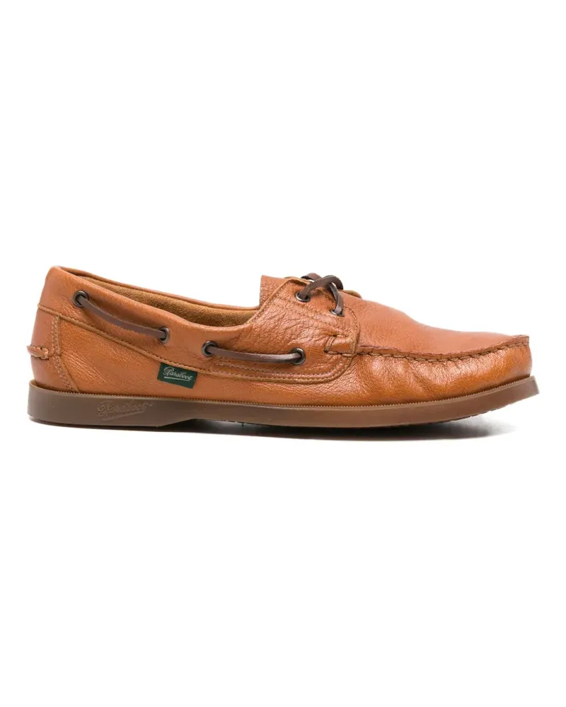 Paraboot lace-up leather boat shoes - Braun Braun
