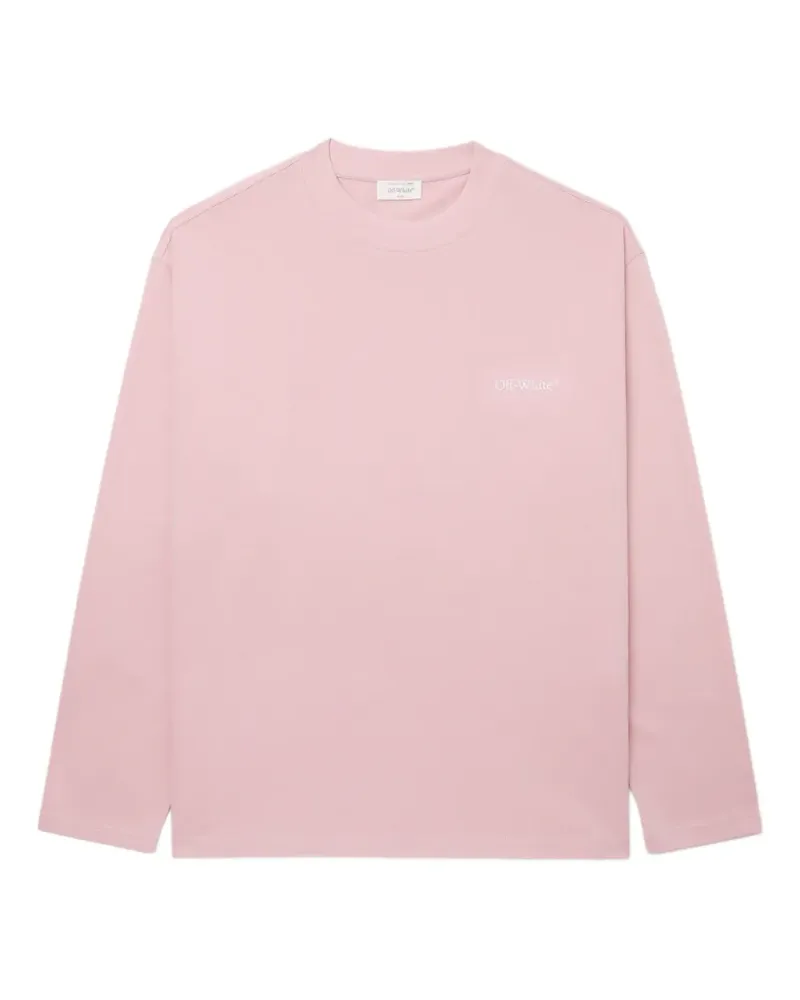 OFF-WHITE Sweatshirt mit Schriftzug-Print - Rosa Rosa