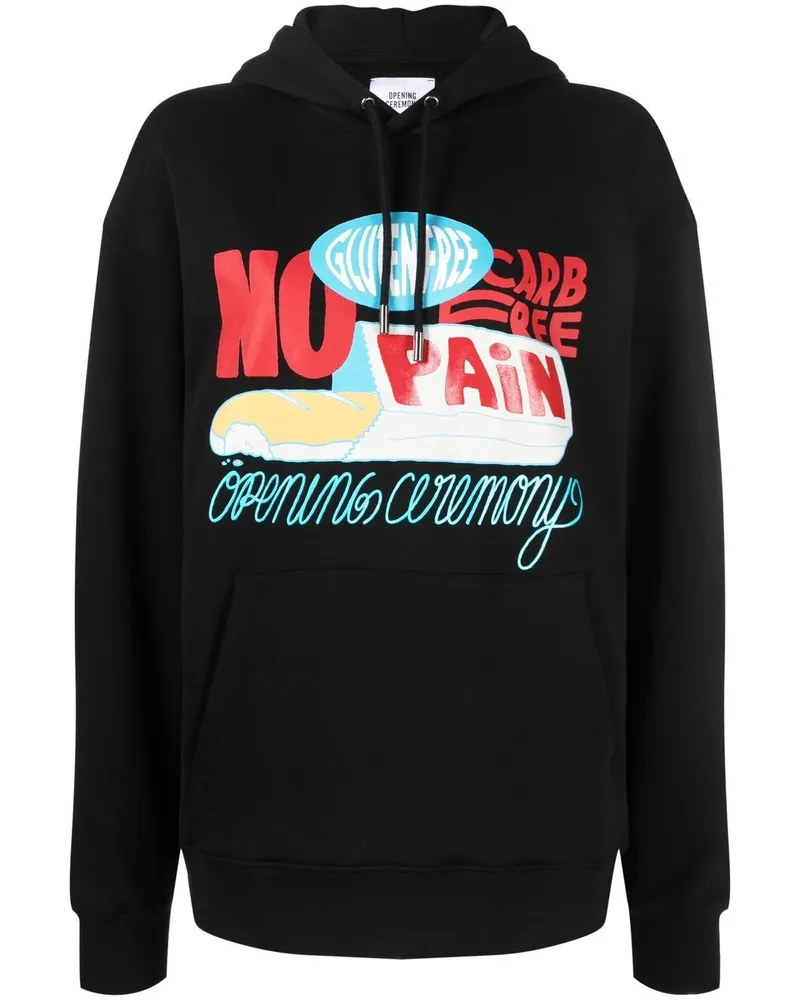 Opening Ceremony Hoodie mit grafischem Print - Schwarz Schwarz