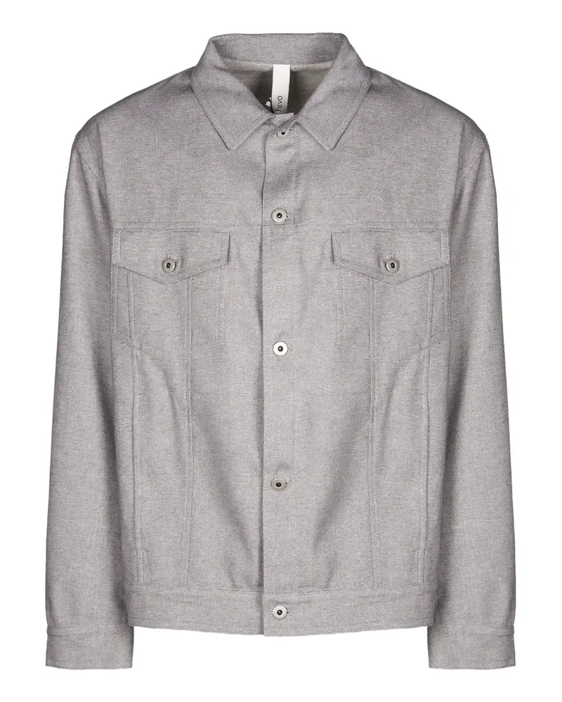 Hevò button chest-pocket jacket - Grau Grau
