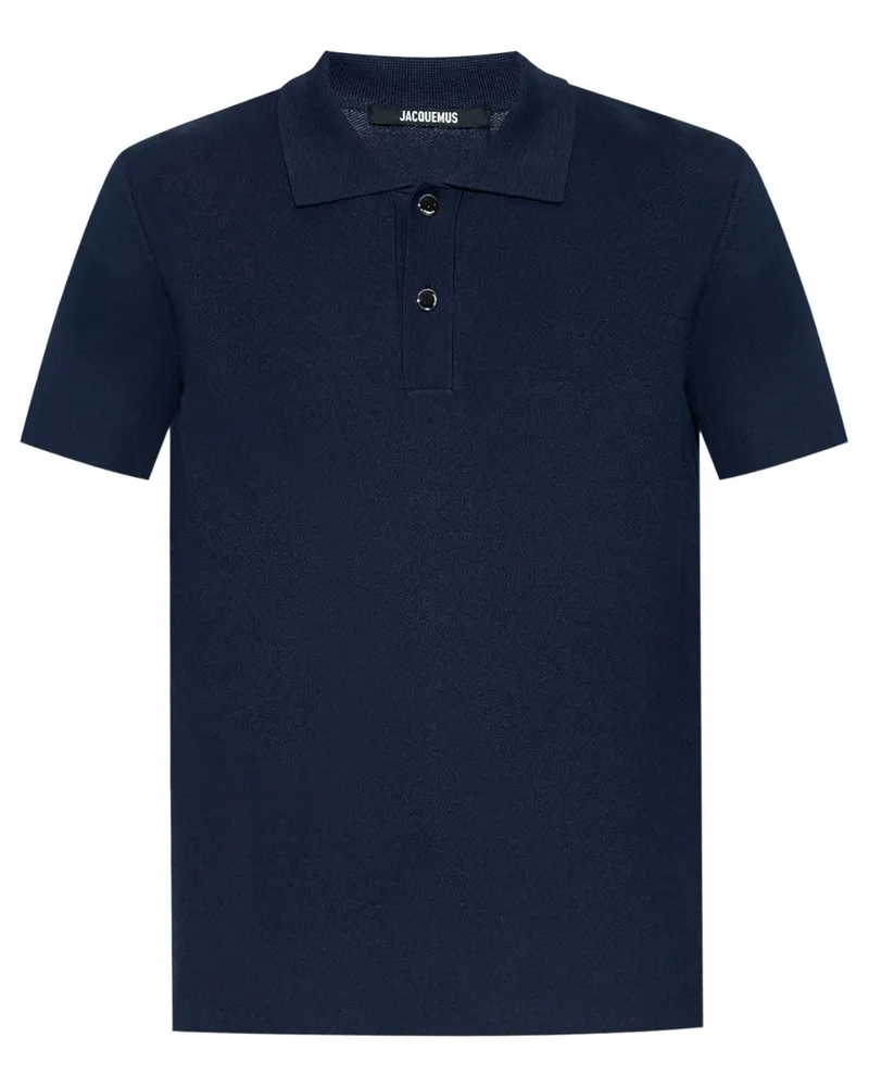 Jacquemus Poloshirt mit Jacquard-Logo - Blau Blau