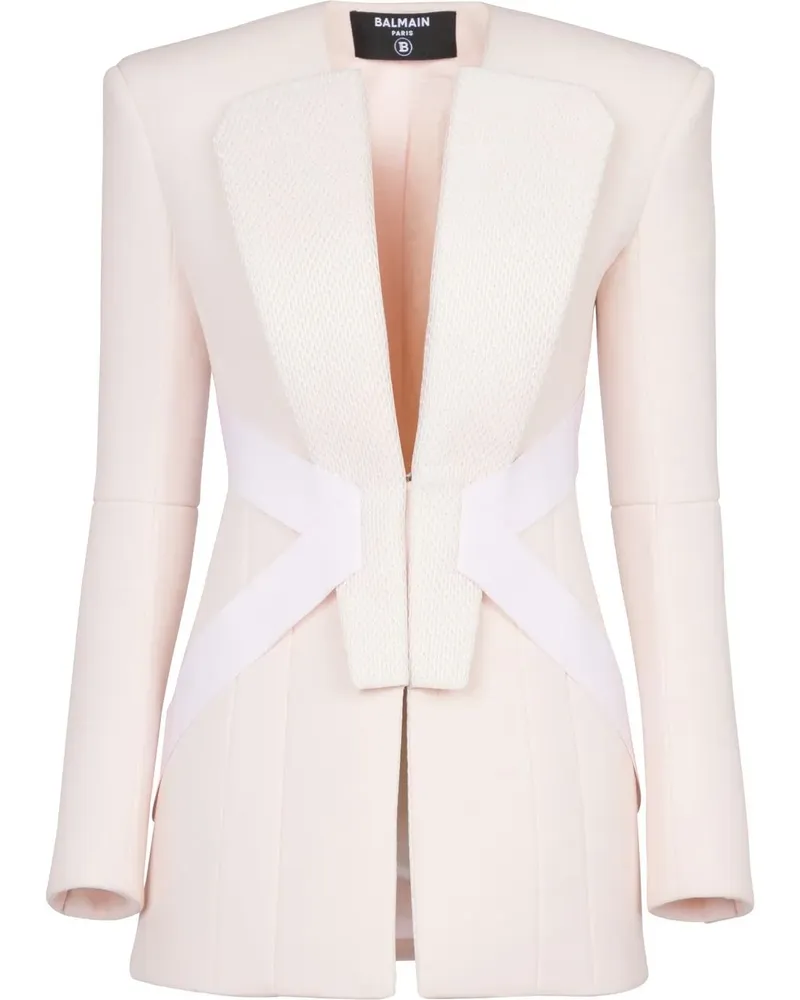 Balmain Sakko im geometrischen Design - Rosa Rosa