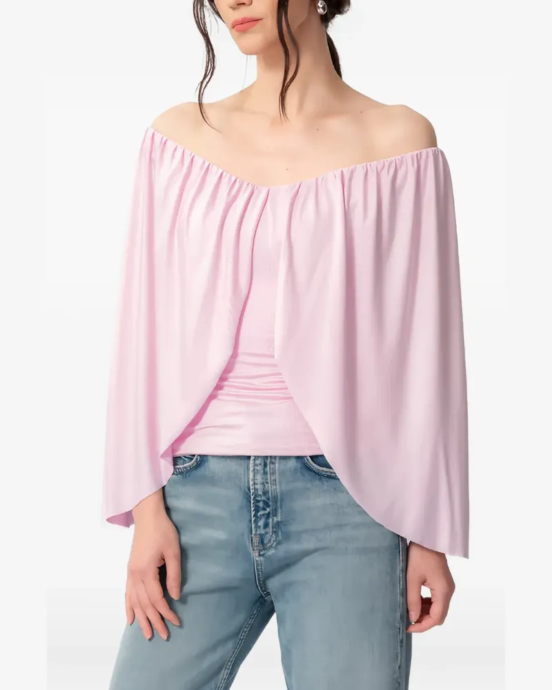CONCEPTO Rosea off-shoulder draped top - Rosa Rosa