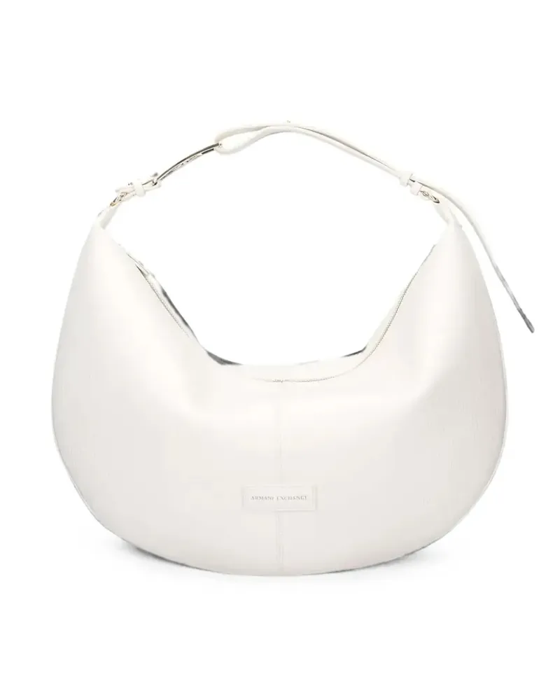 Armani Exchange logo-plaque tote bag - Weiß Weiß