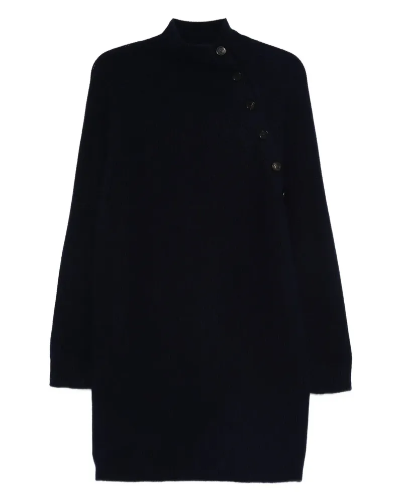 Eric Bompard Minikleid mit Stehkragen - Blau Blau