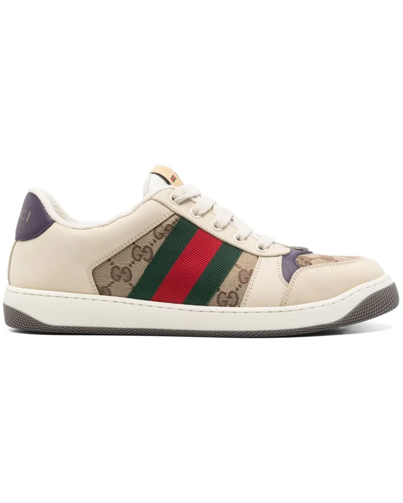 Gucci Screener GG Sneakers - Weiß Weiß