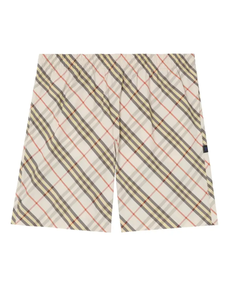Burberry Karierte Badeshorts - Nude Nude
