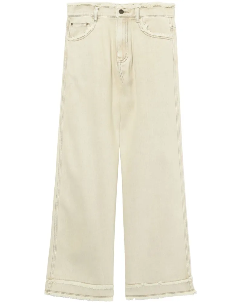 Tout a Coup Jeans mit weitem Bein - Nude Nude