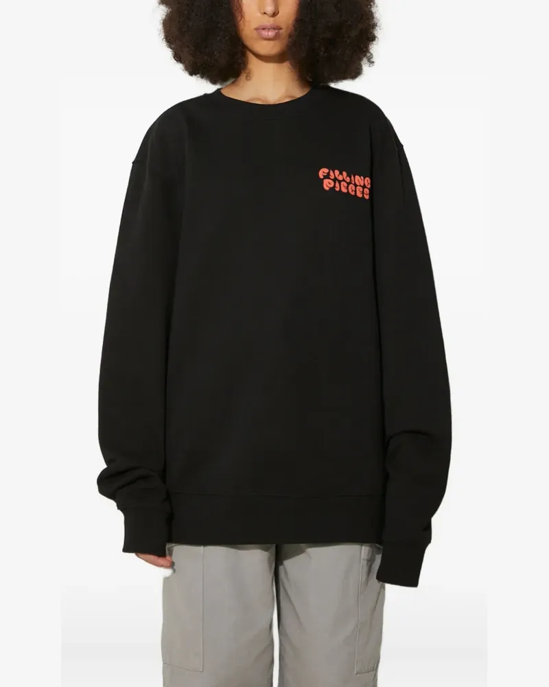 Filling Pieces Sunset Sweatshirt mit rundem Ausschnitt - Schwarz Schwarz