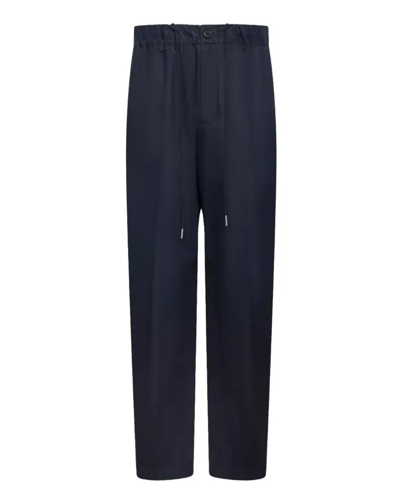 Low Brand drawstring-waist tapered trousers - Blau Blau