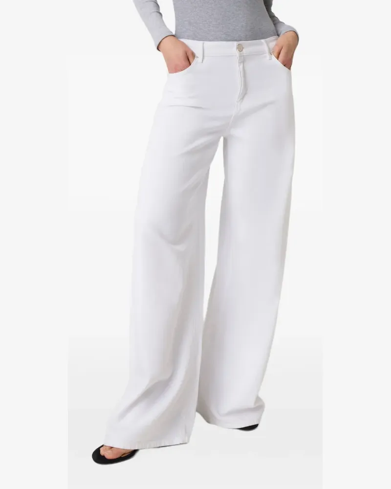 Guess Hose mit weitem Bein - Weiß Weiß