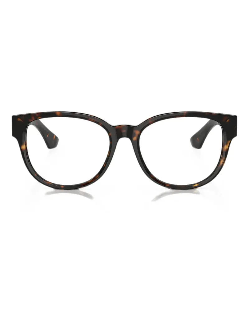 Burberry tortoiseshell-effect round-frame glasses - Braun Braun