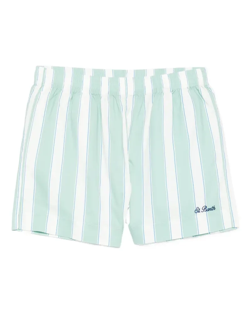 MC2 Saint Barth striped-pattern shorts - Grün Grün