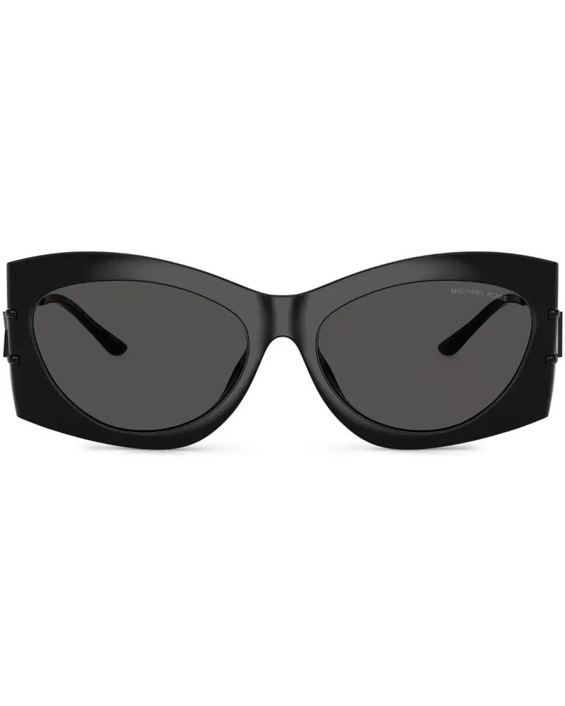 Michael Kors Sonnenbrille mit eckigem Gestell - Schwarz Schwarz