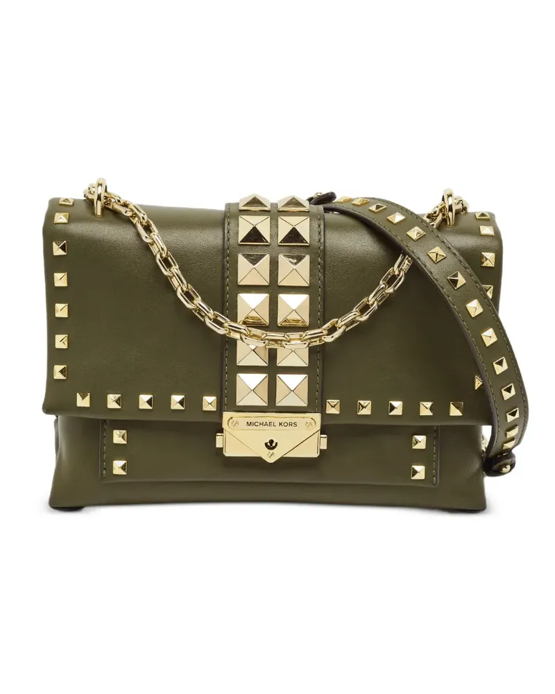Michael Kors Cece Schultertasche mit Nieten - Grün Grün