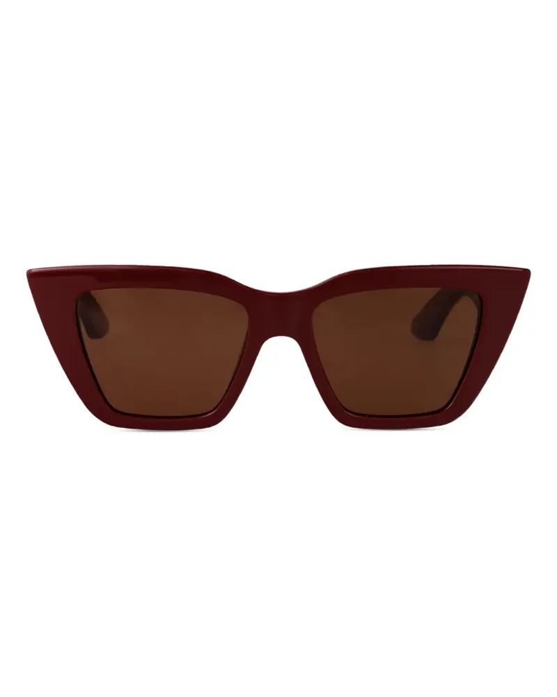 Alexander McQueen Sonnenbrille mit Cat-Eye-Gestell - Rot Rot