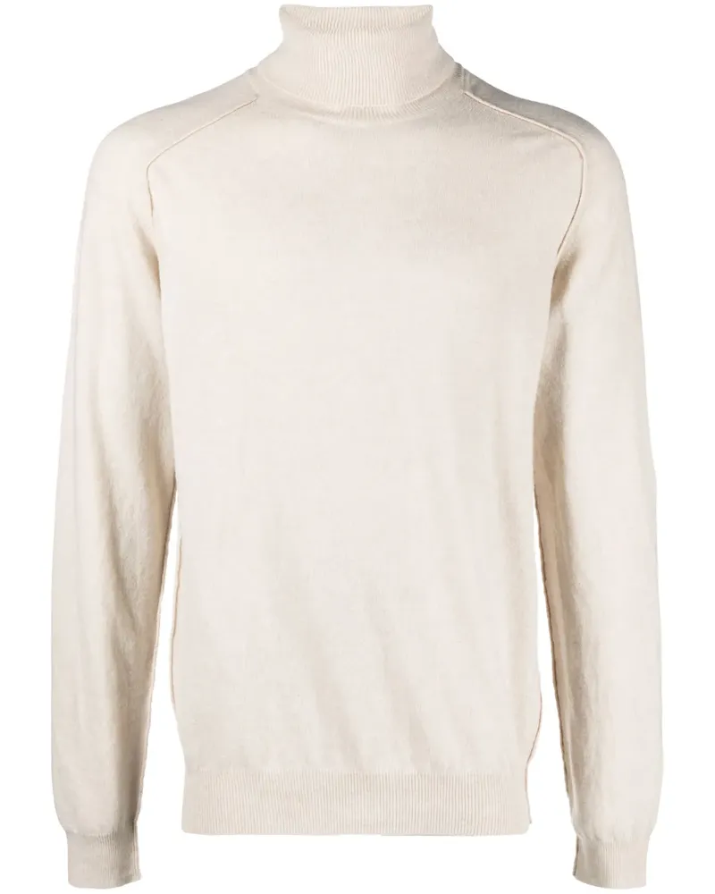 Roberto Collina Fein gestrickter Rollkragenpullover - Nude Nude