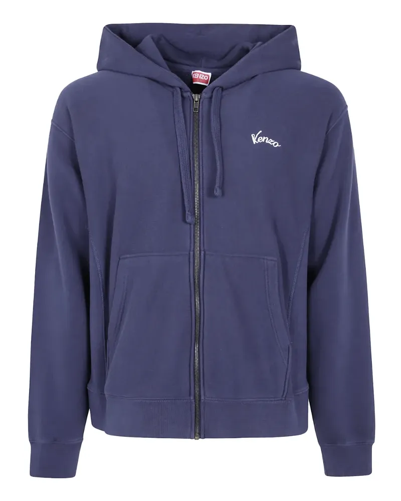Kenzo Kapuzenjacke mit grafischem Print - Blau Blau