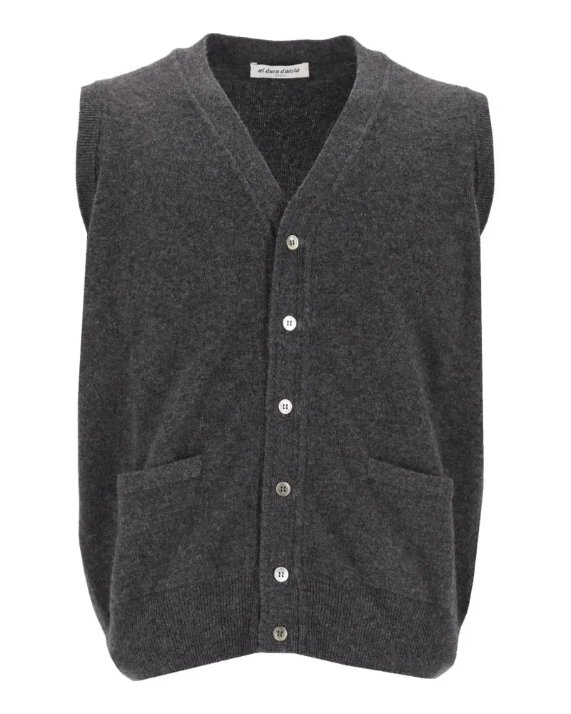 Al Duca D’Aosta 1902 Cardigan mit V-Ausschnitt - Grau Grau