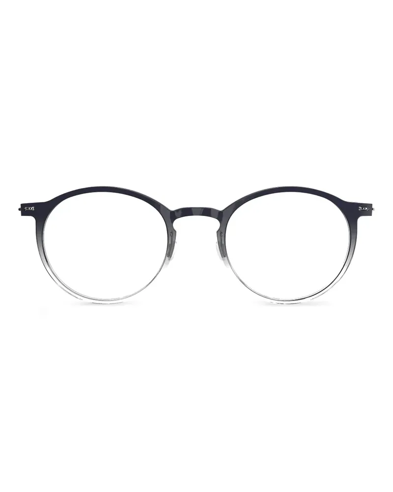 Lindberg N.O.W. 6541 Brille mit rundem Gestell - Grau Grau